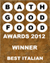 Bath Good Food Awards 2012 badge