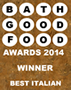 Bath Good Food Awards 2014 badge